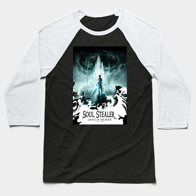 Soul Stealer - Legacy of the Blade Baseball T-Shirt by Joseph J Bailey Author Designs